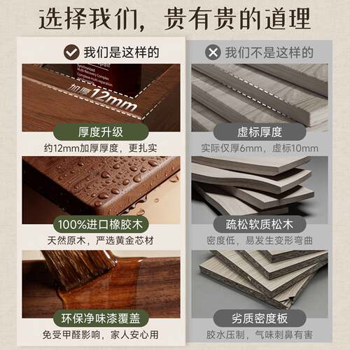 洗漱台置物架桌面收纳盒卫生间洗手台护肤品浴室木制化妆品收纳架