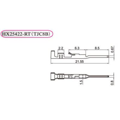 红星接插件 连绕端子 TJC8B-RT HX25422-RT 一盘8000只