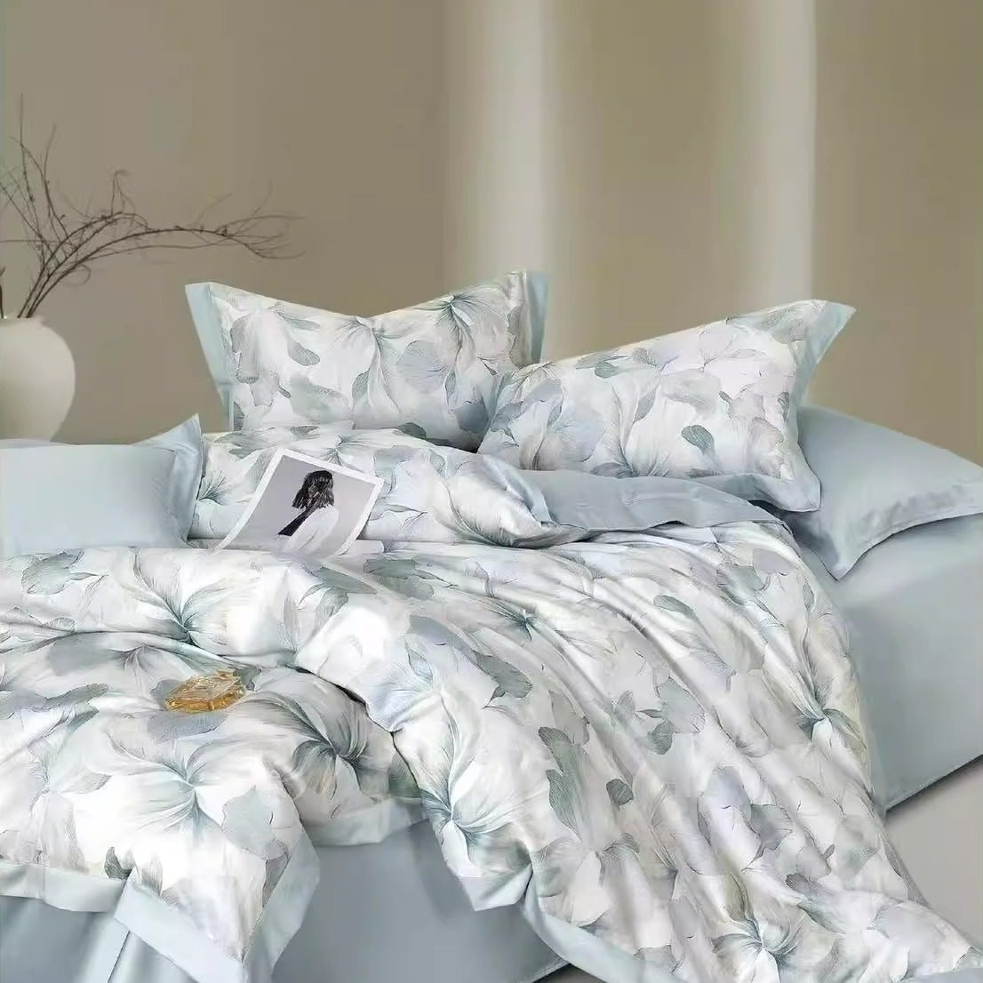 【梅子甄选】2025轻奢高级全棉印花四件套通用主卧室床单被套