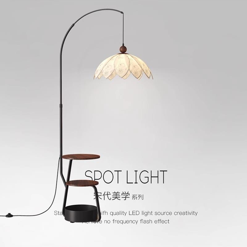 东方宋代美学装饰落地灯客厅沙发旁灯复古中国风卧室床头柜氛围灯