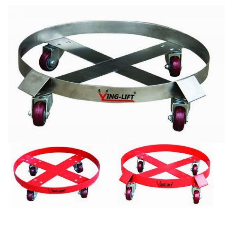 不锈钢平移式便携油桶车 简易 手推 机械旋转式 油桶搬运小车平移