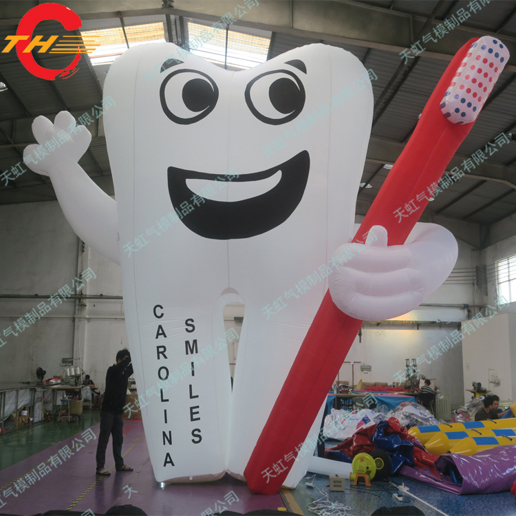 充气牙齿模型3D气模网红充气卡通仿真产品模型 源头厂家气模厂