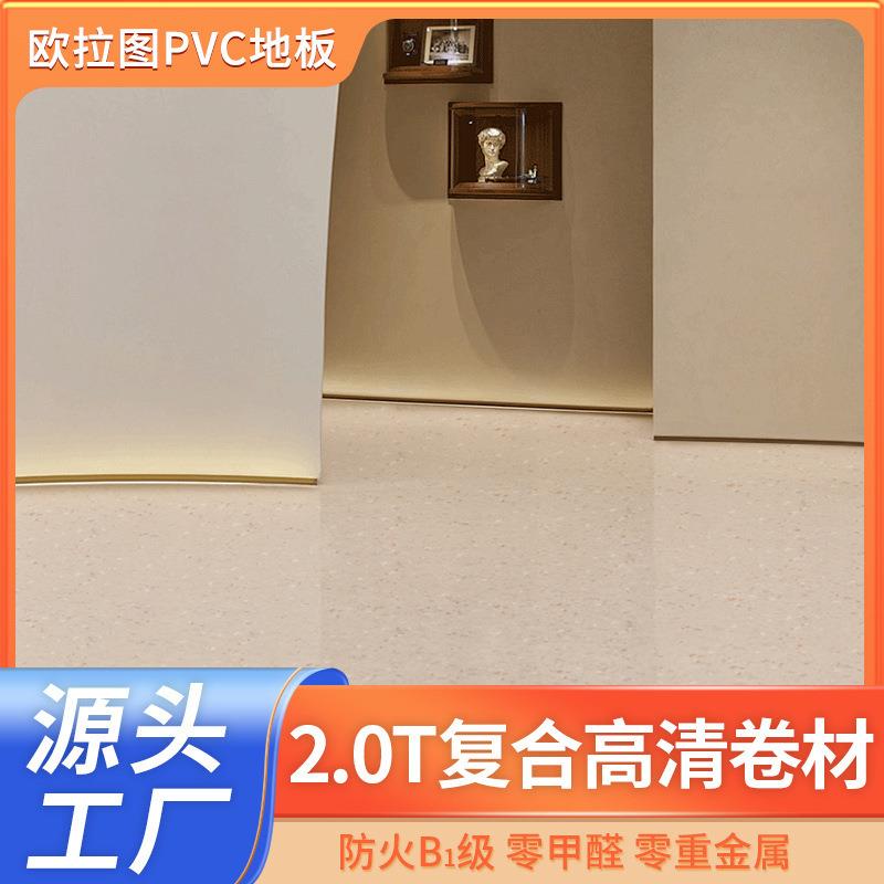 pvc塑胶地板2.0mm学校医院防滑加厚耐磨健身房车间水泥地地胶现货