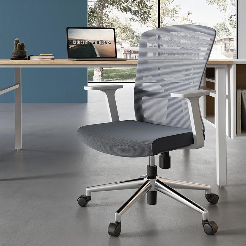 办公电脑椅升降移动椅弓形会议椅网布椅财务椅职员椅上班椅商务椅