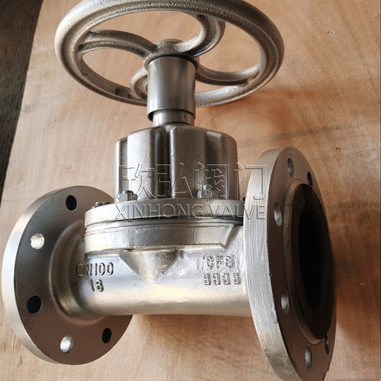 G6B41J常闭式气动衬胶隔膜阀 316L 防爆 气控 现货 耐腐蚀 欣弘阀