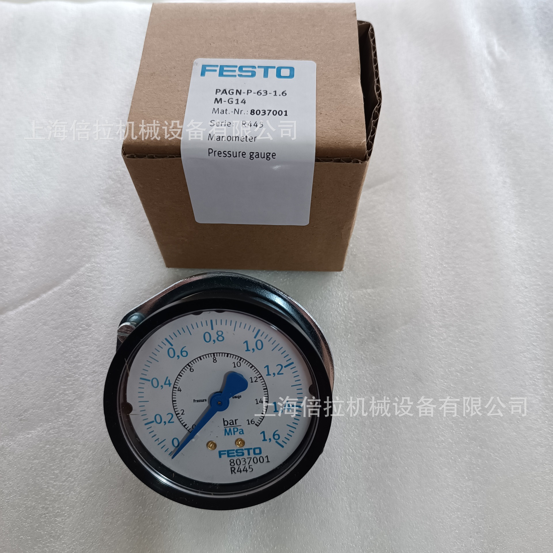 法兰式压力表 FESTO PAGN-P-40-1M-G14