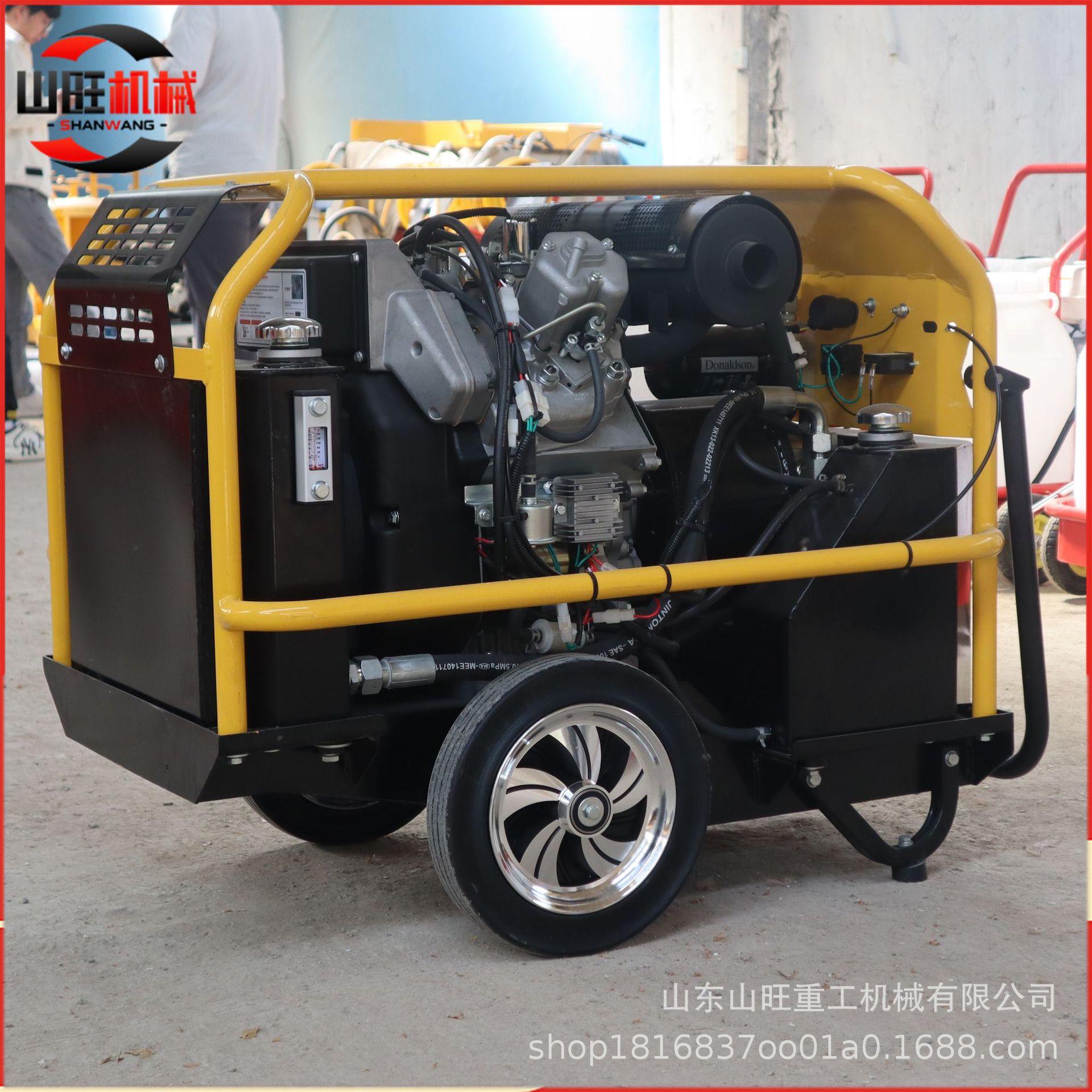 液压动力站消防救援便携手推式移动小型动力单元户外抢修站液压泵