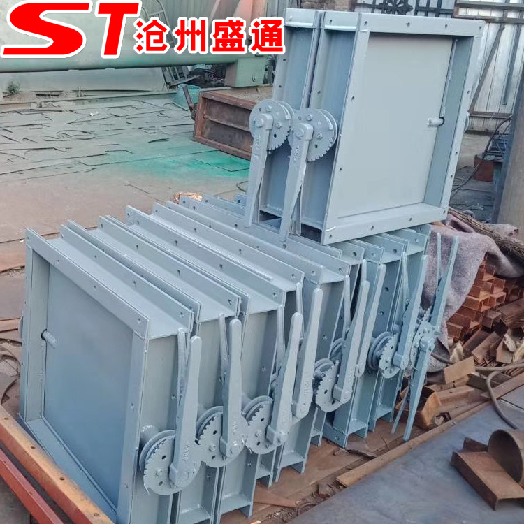 DN600手动圆形多叶片蝶阀 烟风道手动圆风门