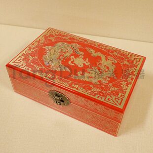 首饰盒/箱 平遥唐都漆器饰品收纳盒传统非遗手工技艺铜丝镶嵌