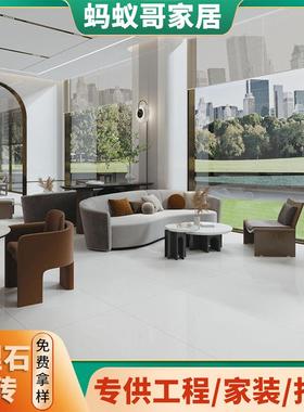 亮光面奥斯卡米灰色系岩板750x1500x9mm休闲接待大厅地贴耐磨面板