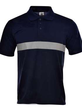 安大叔E847反光短袖T恤 交通建筑机场码头反光背心