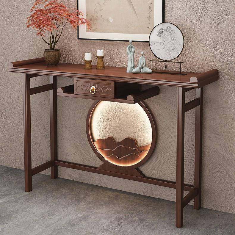 新中式玄关桌实木条案客厅入户门厅供桌靠墙案几乌轻奢楠竹玄关柜,3C数码配件,其它配件,淘宝优惠券,粉丝福利购,淘宝优惠卷