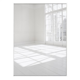 原木极简风室内阳光装饰画现代简约高级感客厅背景墙挂画卧室壁画