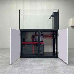 海魔方轻奢家庭底滤玄关隔断客厅装 饰落地屏风海水鱼底过滤珊瑚缸