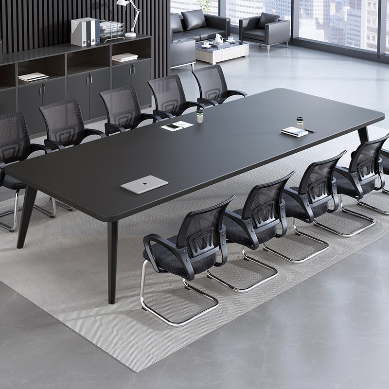会议桌长桌简约现代轻奢长条桌椅组合大型办公室简易长桌子工作台