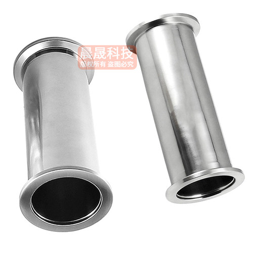 304不锈钢真空等径直通接头kf40快接25快装16卡盘管件法兰50焊接