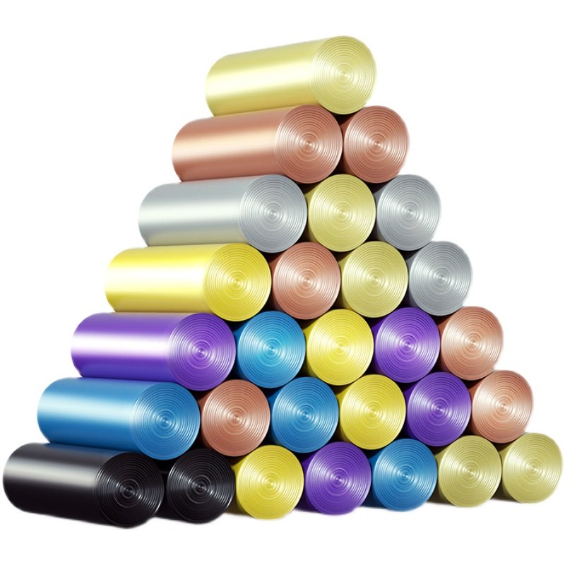 垃圾袋家用实惠装加厚手提式大号厨房背心抽绳式圾圾袋黑色塑料袋