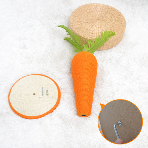 2021新款剑麻猫抓板猫抓柱萝卜造型宠物用品大号猫爬柱猫玩具磨爪