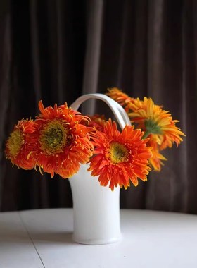 欧洲订单纯白色镂空陶瓷田园复古风装饰P花瓶花篮摆件收纳篮