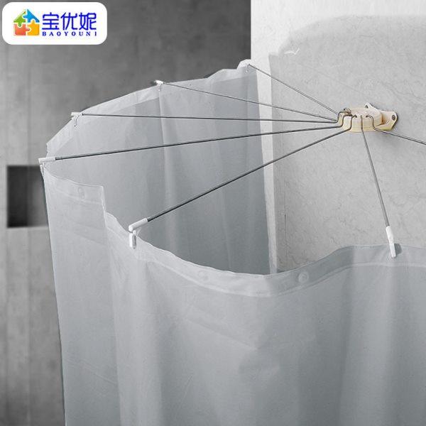 浴帘杆免打孔伸缩杆不锈钢直杆U型吸盘支撑杆干湿分离浴室窗帘杆,家庭/个人清洁工具,浴帘,淘宝优惠券,粉丝福利购,淘宝优惠卷