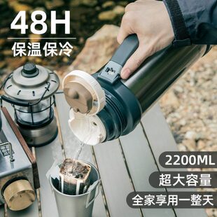 象普男士车载保温壶大容量304不锈钢便携户外保温水杯家用热水壶