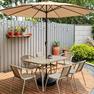 子力户外桌椅带伞遮阳伞户外庭院休闲伞室外露营太阳伞阳台中柱伞