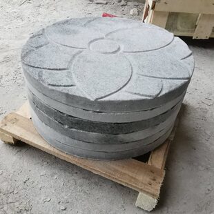 庭院花岗岩踏步石花园垫脚铺路户外地砖草坪装饰脚踏圆形汀步石板