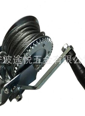 厂家供应1200LBS手摇绞车 手动绞盘 带10米钢丝绳 拖车绞盘