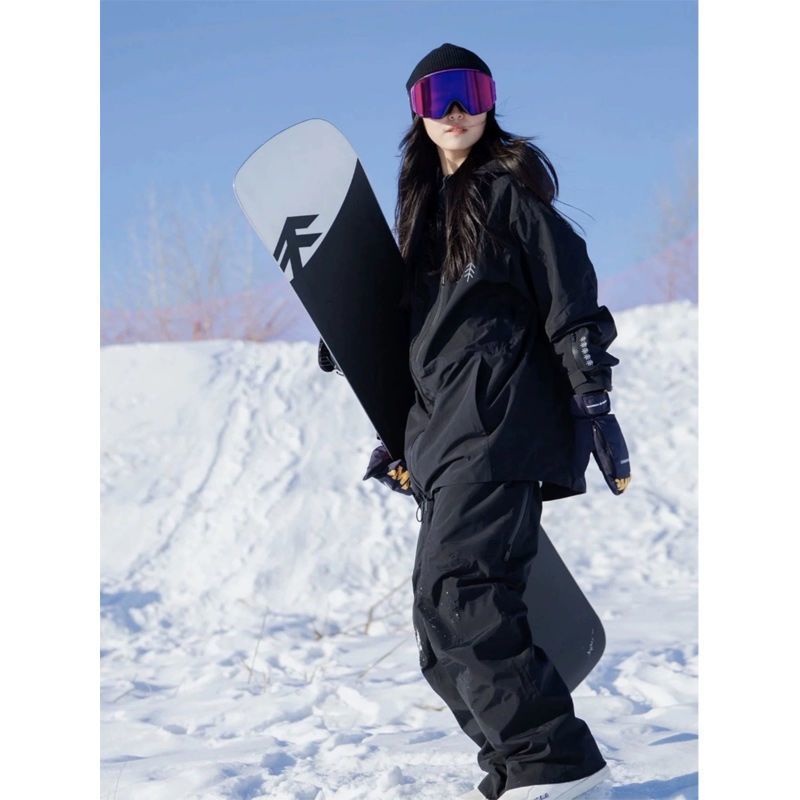 哈尔滨探险滑雪服套装男女冬季防水冲锋加绒加厚零下0度工装裤子