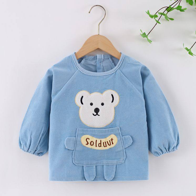 罩衣大小儿童宝宝条绒吃饭围兜婴儿防水画画围裙秋冬男女反穿衣,童装/婴儿装/亲子装,反穿衣/罩衣,淘宝优惠券,粉丝福利购,淘宝优惠卷