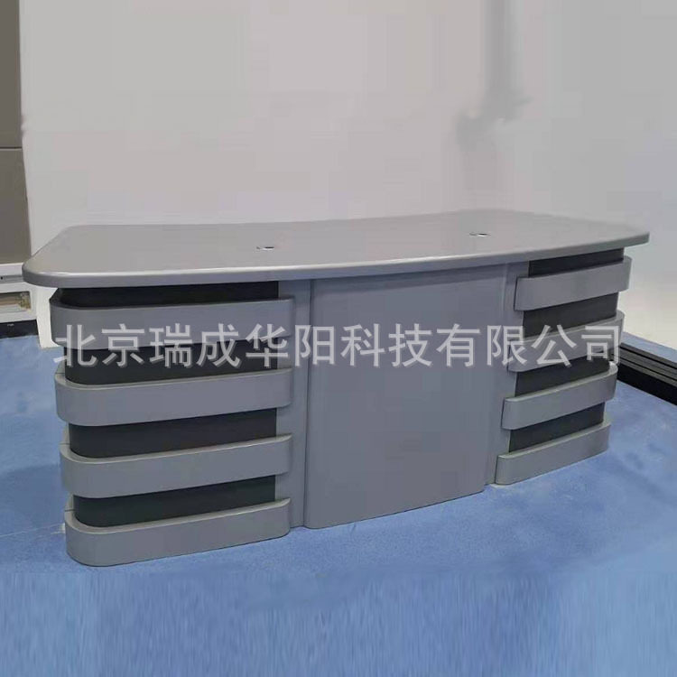 瑞成可演播厅演播桌异型播音台录音台采访非编台厂家弧形