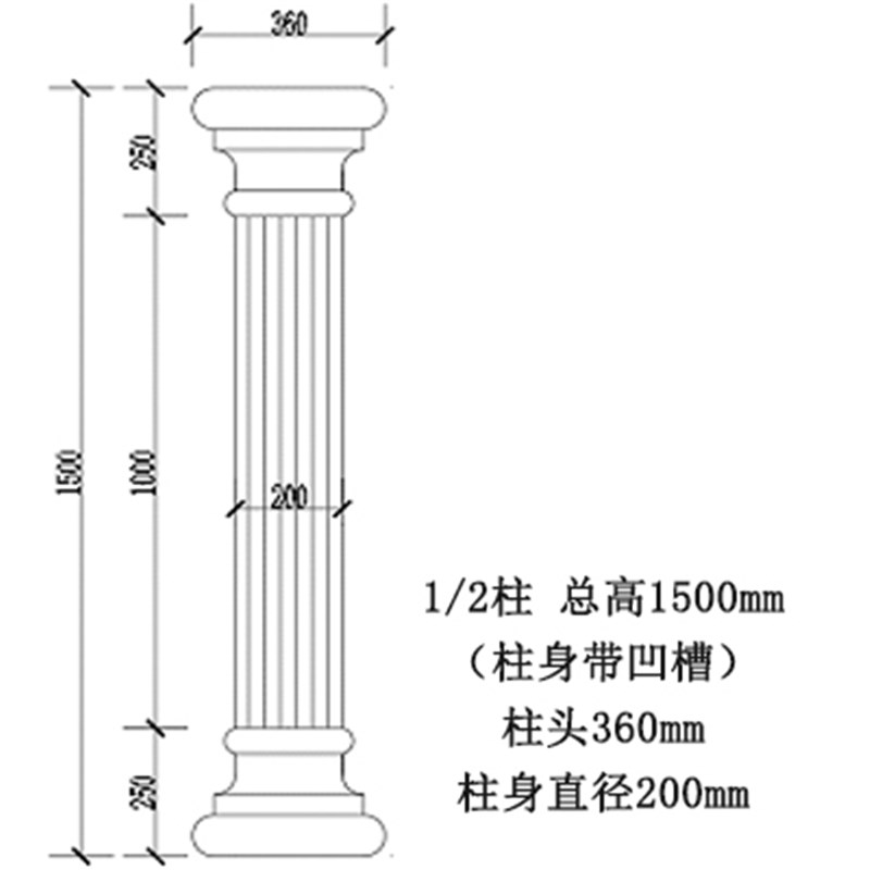 EPS泡沫线条别墅围线外墙欧y式罗马柱 eps泡沫室外装饰墙角柱