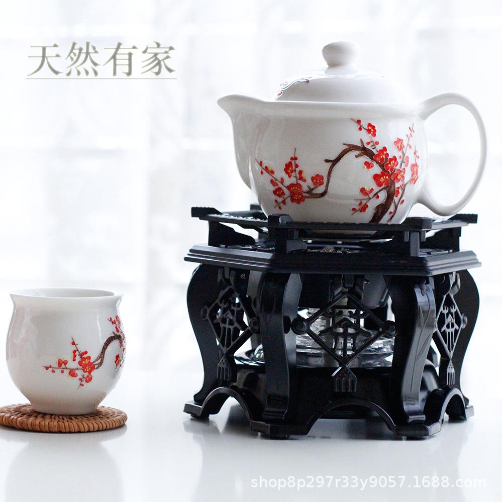 六角古典酒精炉茶炉酒店茶楼烧水炉具户外便携早茶煮茶炉底座