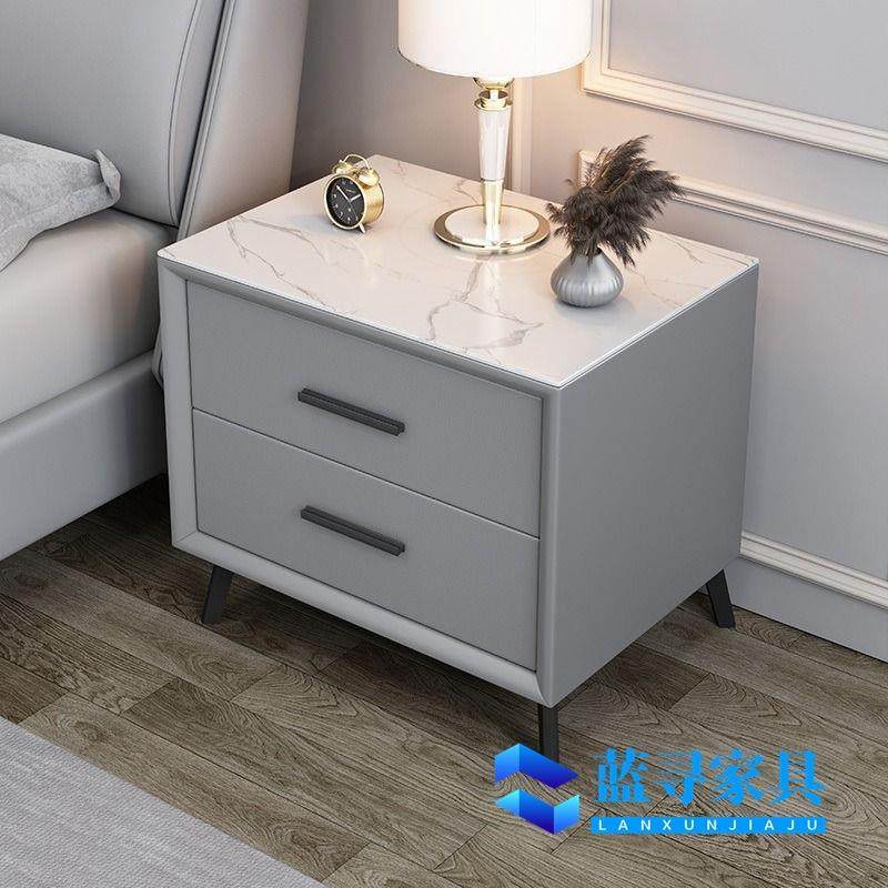 床头柜岩板实木家用储物柜网红现代简约轻奢小柜子皮革高级收纳,3C数码配件,其它配件,淘宝优惠券,粉丝福利购,淘宝优惠卷