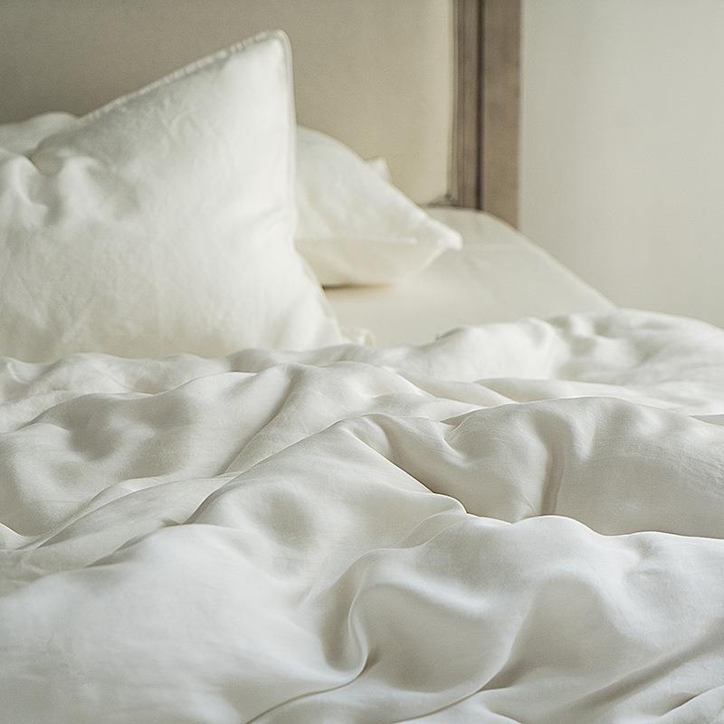 贵妇级80支慵懒旧感兰精天丝四件套_丝绸微绒感柔软丝滑亲肤裸睡