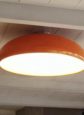 意大利中古橙色灯具北欧卧室现代简约风格创意个性样板房吸顶灯