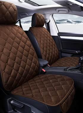 五座通用防滑免绑冬季毛绒汽车坐垫冬天专用保暖羽绒座垫直销