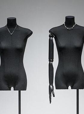 韩版黑色扁身平胸模特展示架女装服装店橱窗全身模特女女模特道具