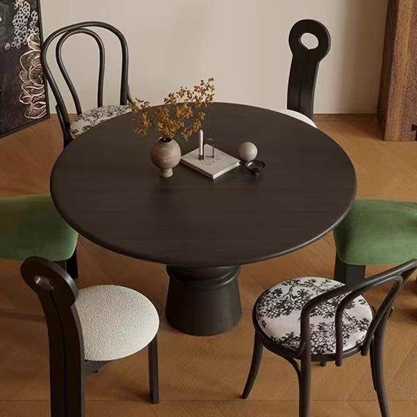 北欧中古风圆形餐桌家用小户型法式复古设计师创意实木圆桌椅组合,自行车/骑行装备/零配件,更多零件/配件,淘宝优惠券,粉丝福利购,淘宝优惠卷