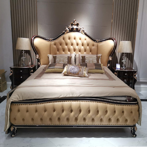 欧式床双人床美式实木雕花公主床