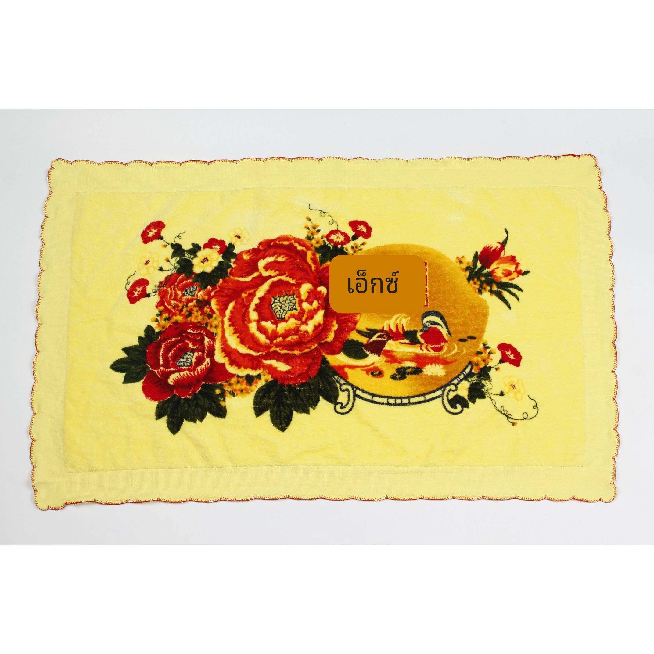 纯棉老式枕巾月牙边绒面双喜字覆古怀旧少数民族包头巾（80*48cm),床上用品,枕巾,淘宝优惠券,粉丝福利购,淘宝优惠卷