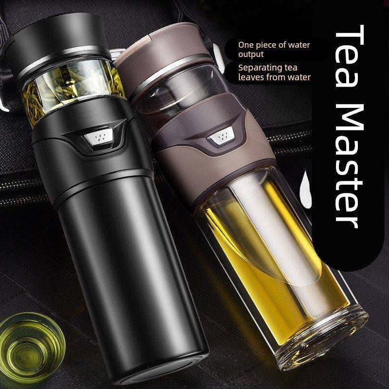 礼品男士商务茶水分离泡茶杯304不锈钢保温杯子车载双层玻璃水杯,餐饮具,保冷/保温杯,淘宝优惠券,粉丝福利购,淘宝优惠卷