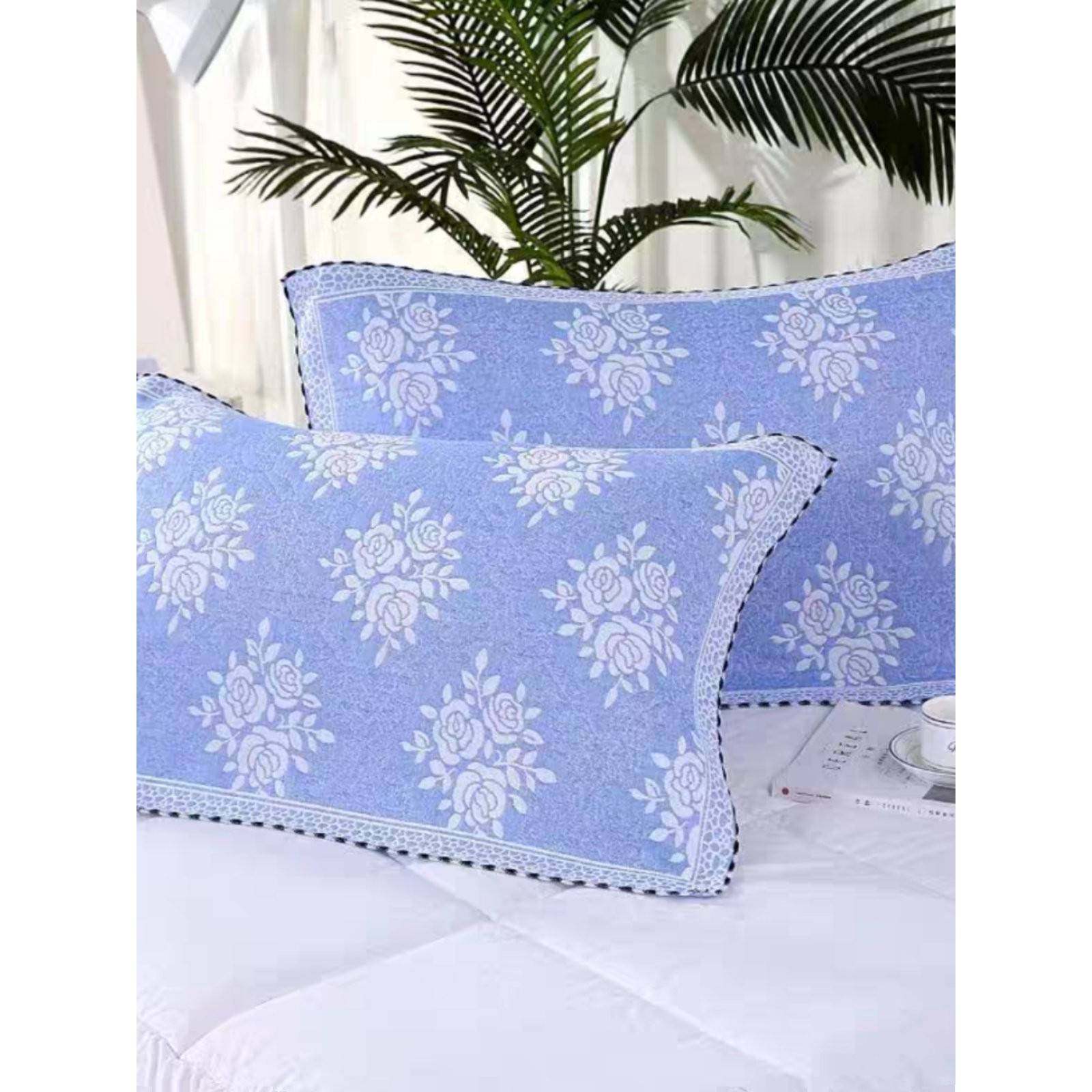 纱布枕巾一对 细纱加密柔软吸汗成人学生蓝色宿舍四季枕头巾,床上用品,枕巾,淘宝优惠券,粉丝福利购,淘宝优惠卷