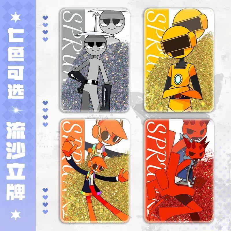 sprunki节奏盒子周边流沙麻将立牌咕卡砖流麻学生桌面摆件送朋友,模玩/动漫/周边/娃圈三坑/桌游,动漫徽章/立牌,淘宝优惠券,粉丝福利购,淘宝优惠卷