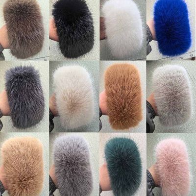 秋冬仿狐狸毛毛圈保暖防风袖套