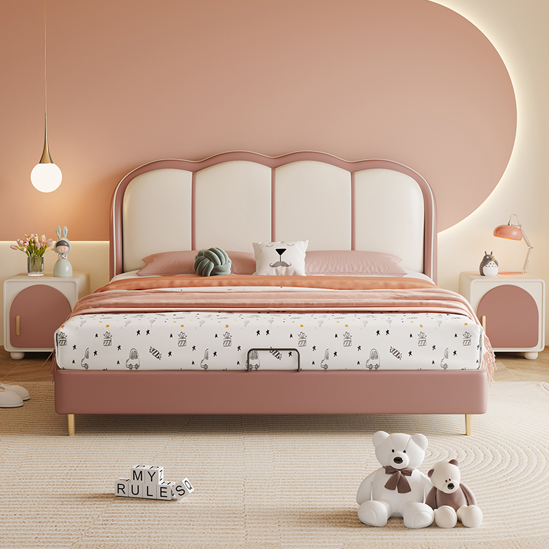 喜临门贝壳儿童床女孩公主床1米5单人床现代简约女童床卧室储物床