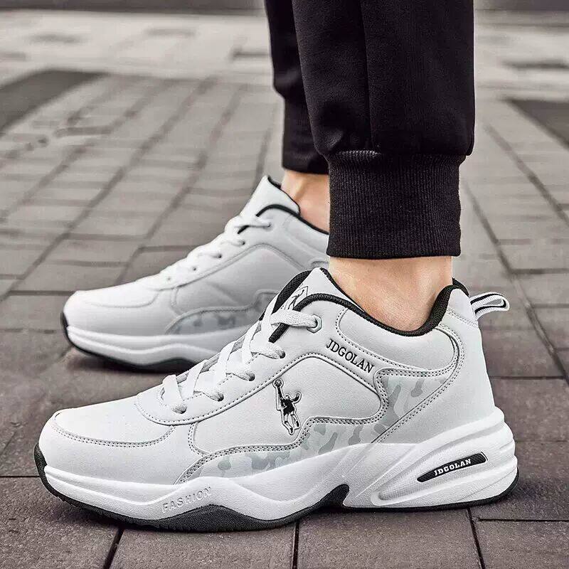 乔丹格兰秋冬防水运动休闲鞋白色跑步鞋棉鞋加绒厚底青少年鞋耐磨