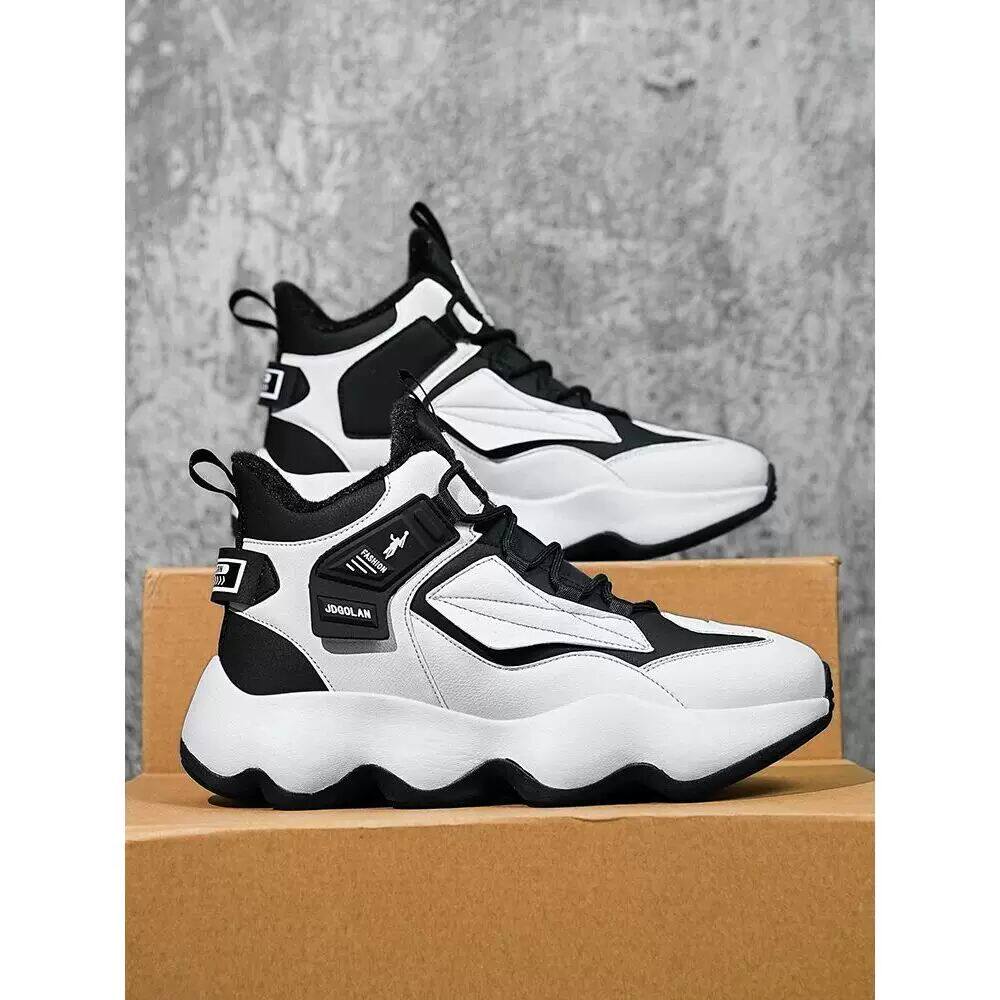 正品乔丹格兰秋冬高帮防滑运动鞋男大码加绒棉鞋青少年软底跑步鞋