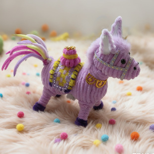 2026新款春节灯笼小马花灯扭扭棒diy材料包马上有钱花沙龙手工活