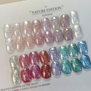 MC摩卡甲新品闪钻胶爆闪水感超亮欧泊碎钻胶显白秋冬美甲甲油胶